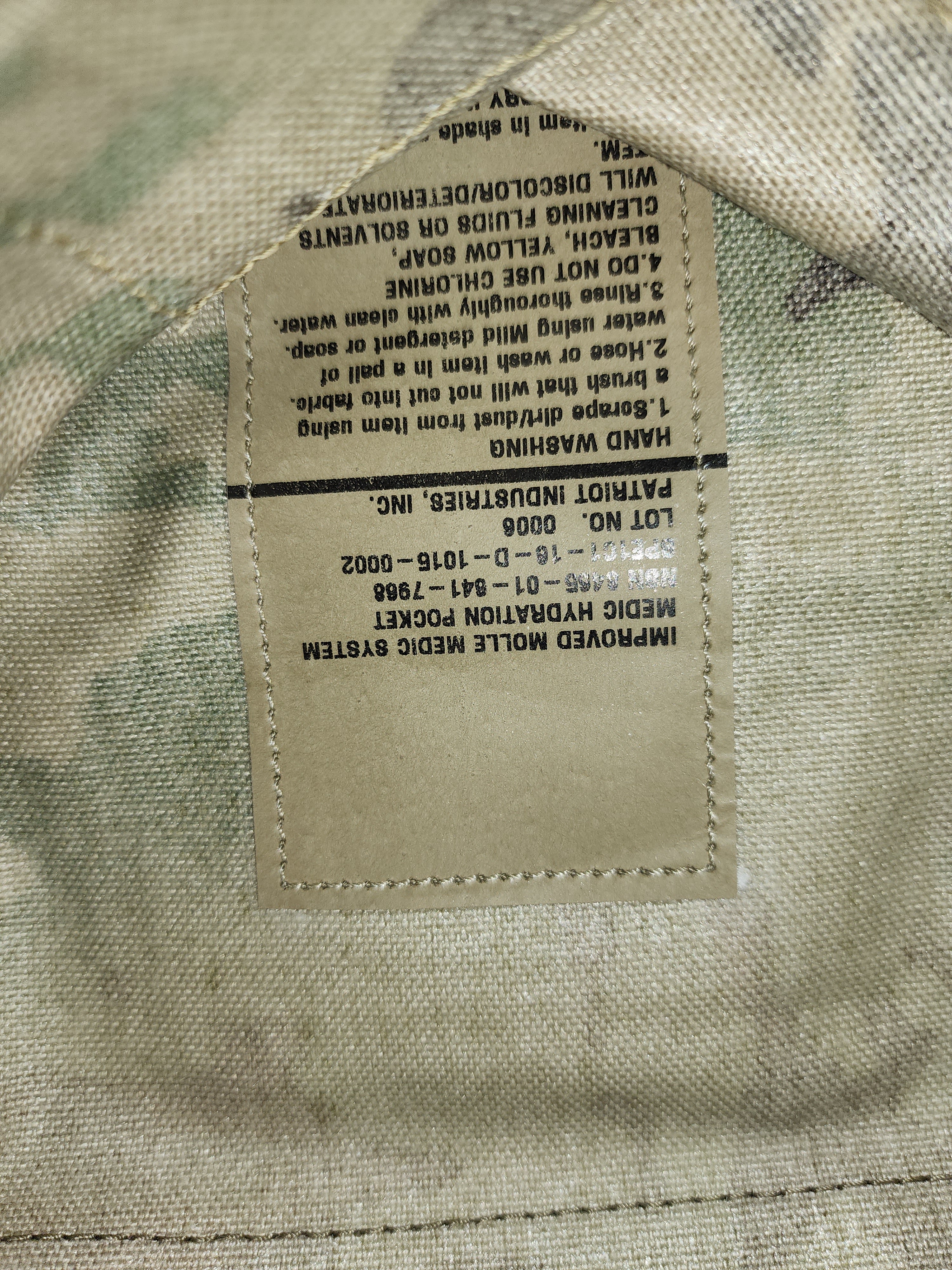 Improved Molle Medic System Medic Hydration Pocket