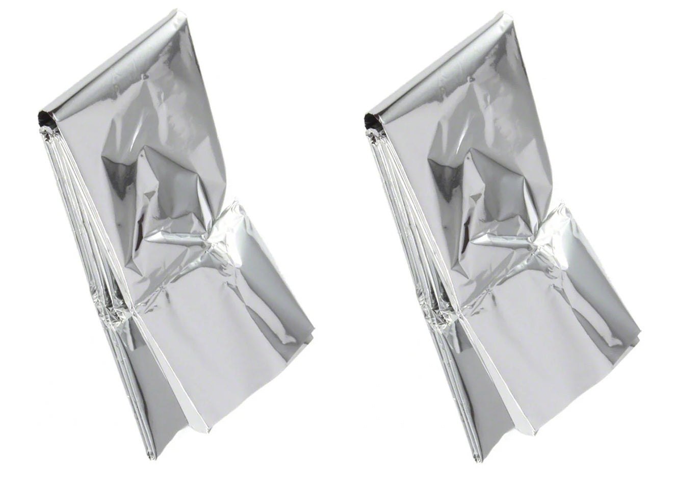2 Pack Emergency Blanket Set: 3' x 6 1/2'