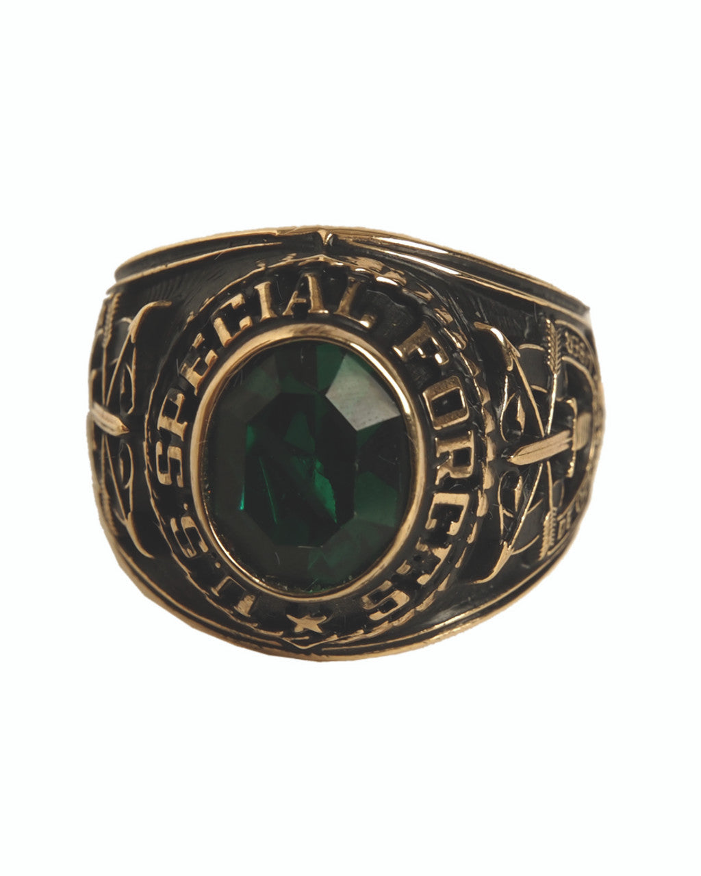 US Army Special Forces Style Ring- Gold Color
