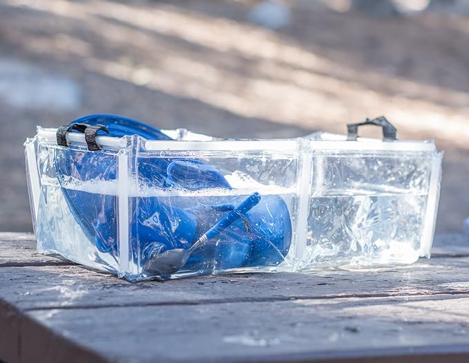 CLOSEOUT Dual PVC Camping Sink 20x6x10