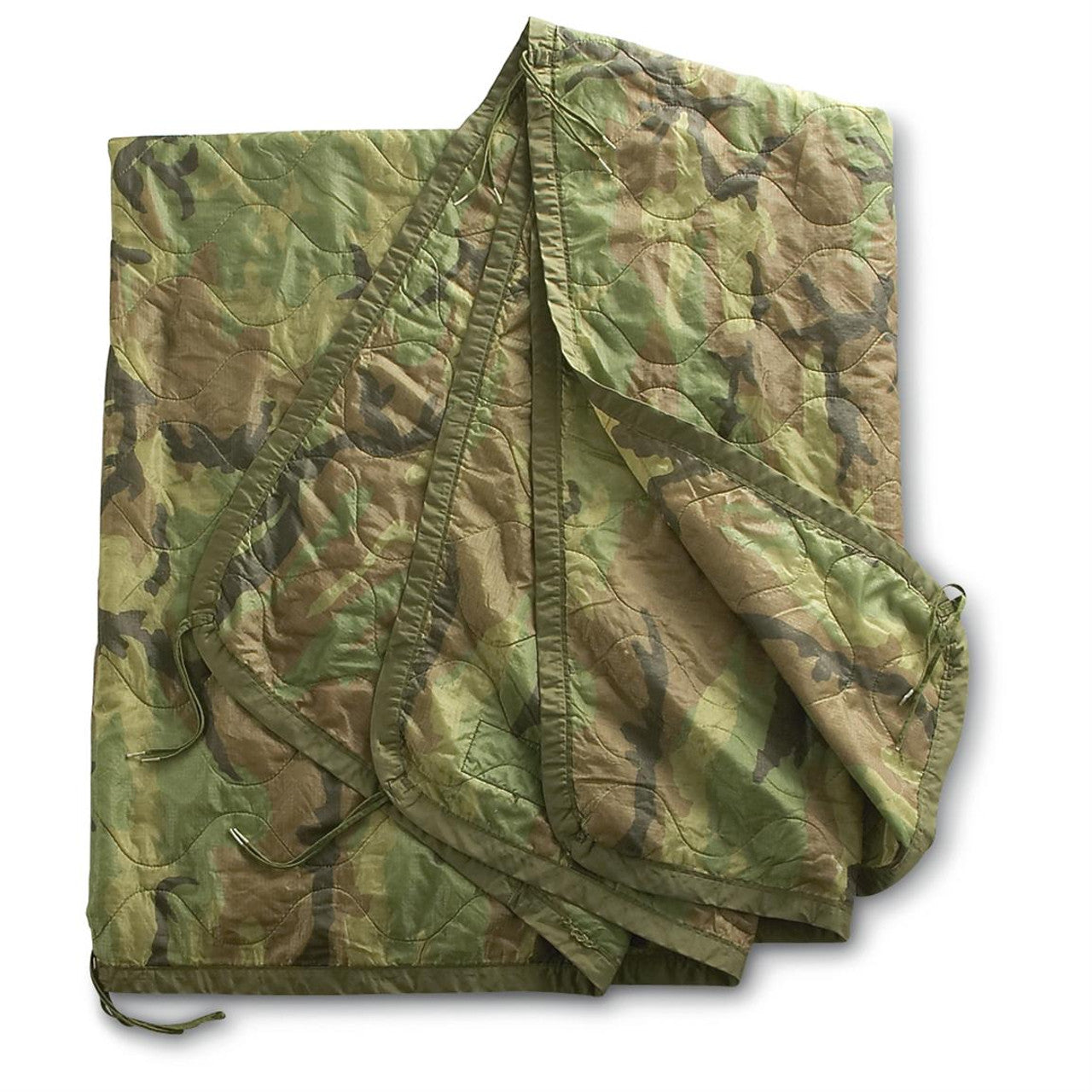 Unissued US Military M81 Woodland Camo Poncho Liner Woobie