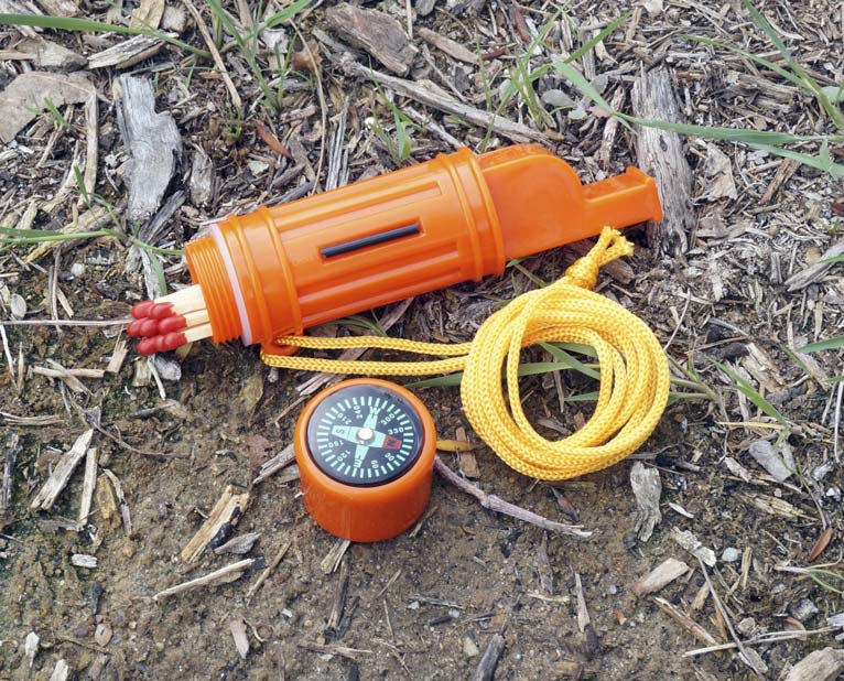 5-IN-1 Orange Survival Whistles