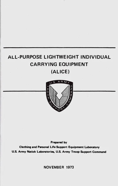 ALL-Purpose Lightweight Individual Carrying Equipment (ALICE) Book