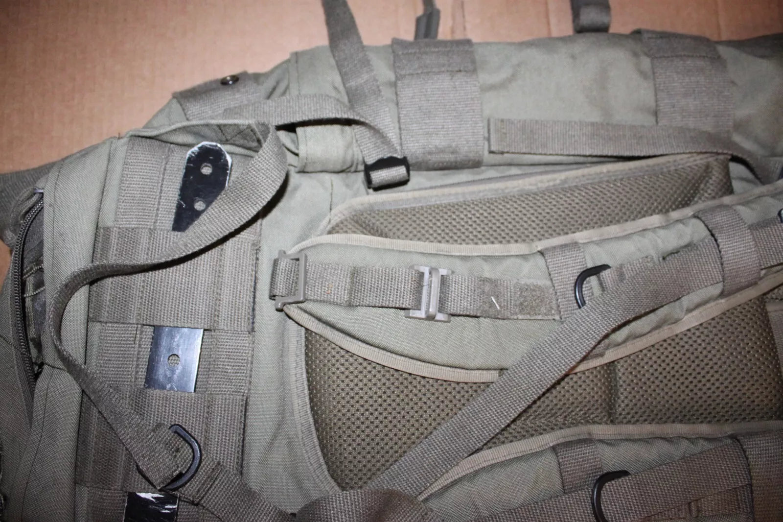 Austrian Military Alpine Backpack- One Working Shoulder Strap No Lid