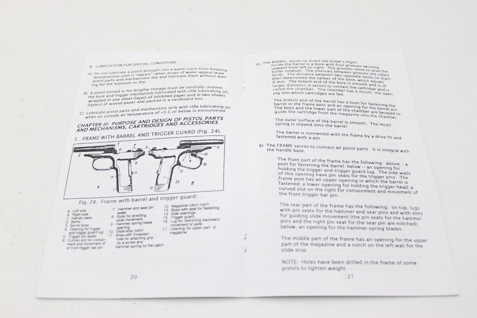 Makarov Pistol Operator's Manual 9mm