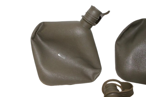 Lot of 3 U.S. Military 2 Quart Collapsible Canteens