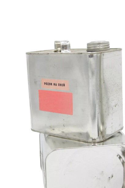 Vintage Surplus Fuel Can 2 Liter Stainless Steel