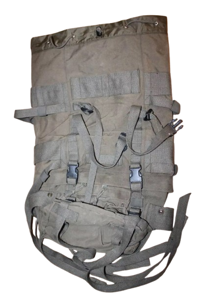 Austrian Military Alpine Backpack- One Working Shoulder Strap No Lid