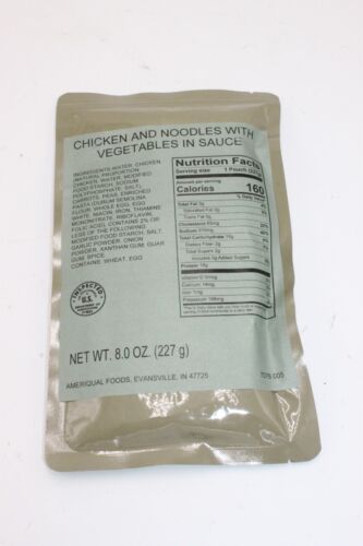 MRE Entree Emergency Food- Various Menus