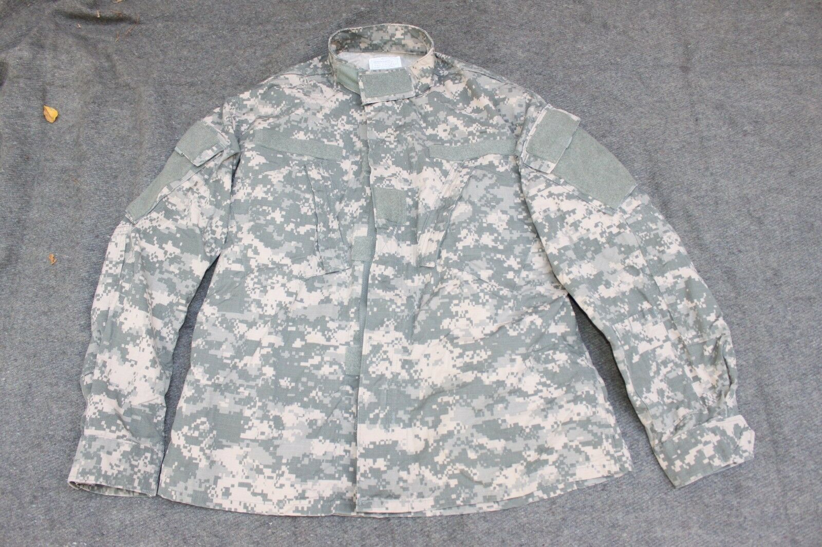 USED Insect Repellent US Digital Camo BDU Med Short ACU Uniform Shirt Bug Resistance USA