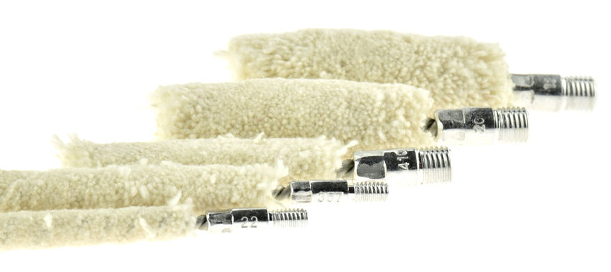 5pc Cotton Swab Cleaning Brush Mop Set 22 Cal 38 12 20 410 Gauge Rifle Pistol