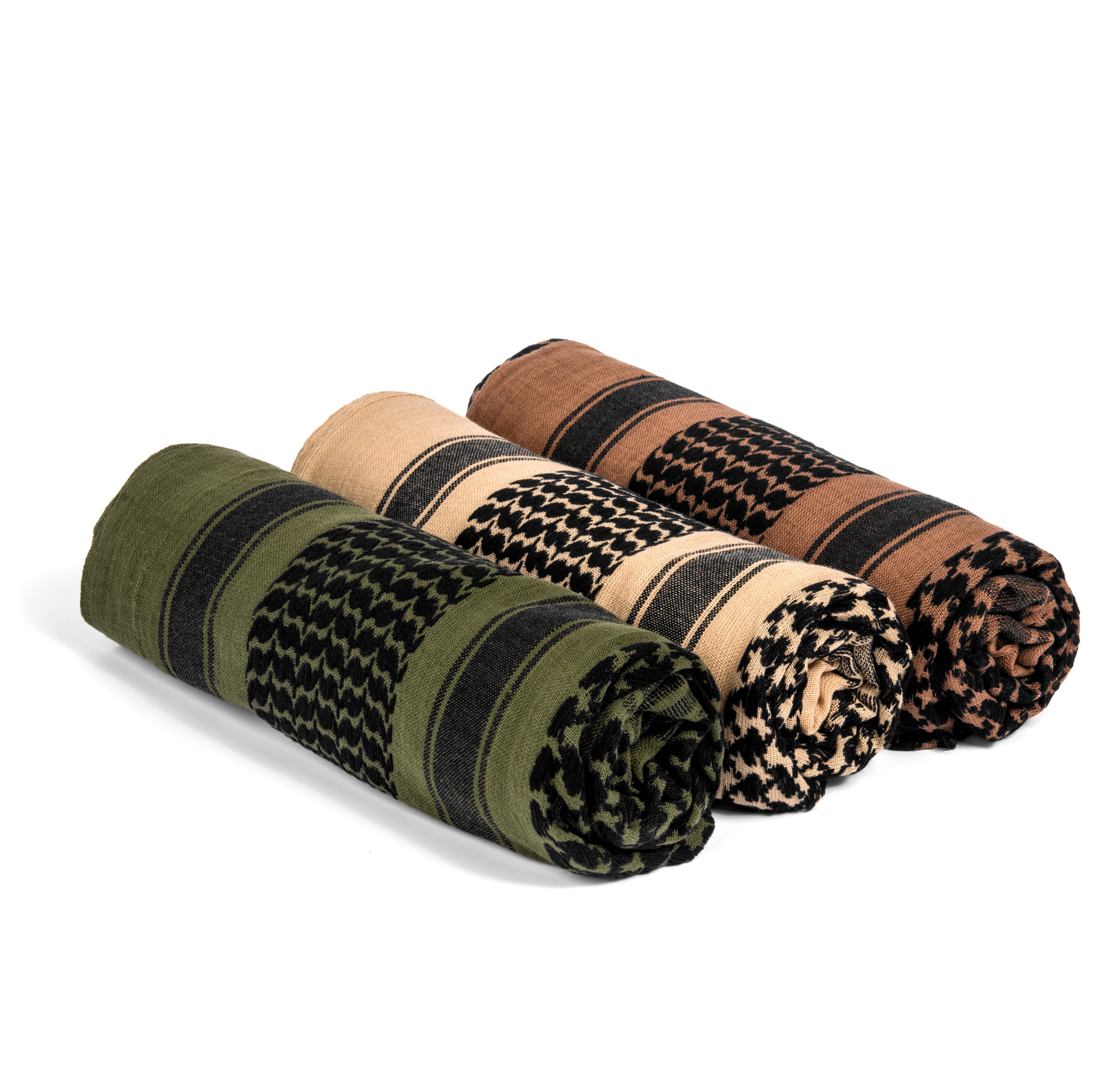 Survival General Shemagh, OD Green, Tan and Brown colors