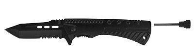 8.5" Tactical Fire Starter Tanto Pocket Knife