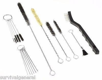 17 Pcs Cleaning Brush Set Kit Airbrush Paint Spray Gun Nozzle Tip Air Cap Tattoo
