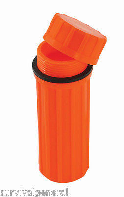 3-In-1 Waterproof Match Container Orange Mirror Flint Storage
