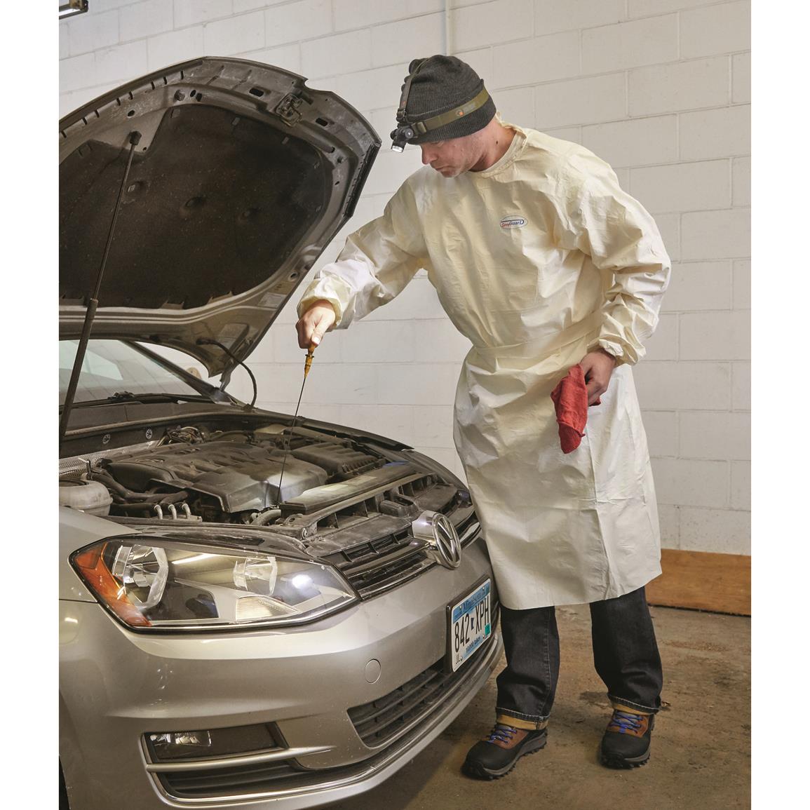 Italian White Indutex Work Coat NBC Protection