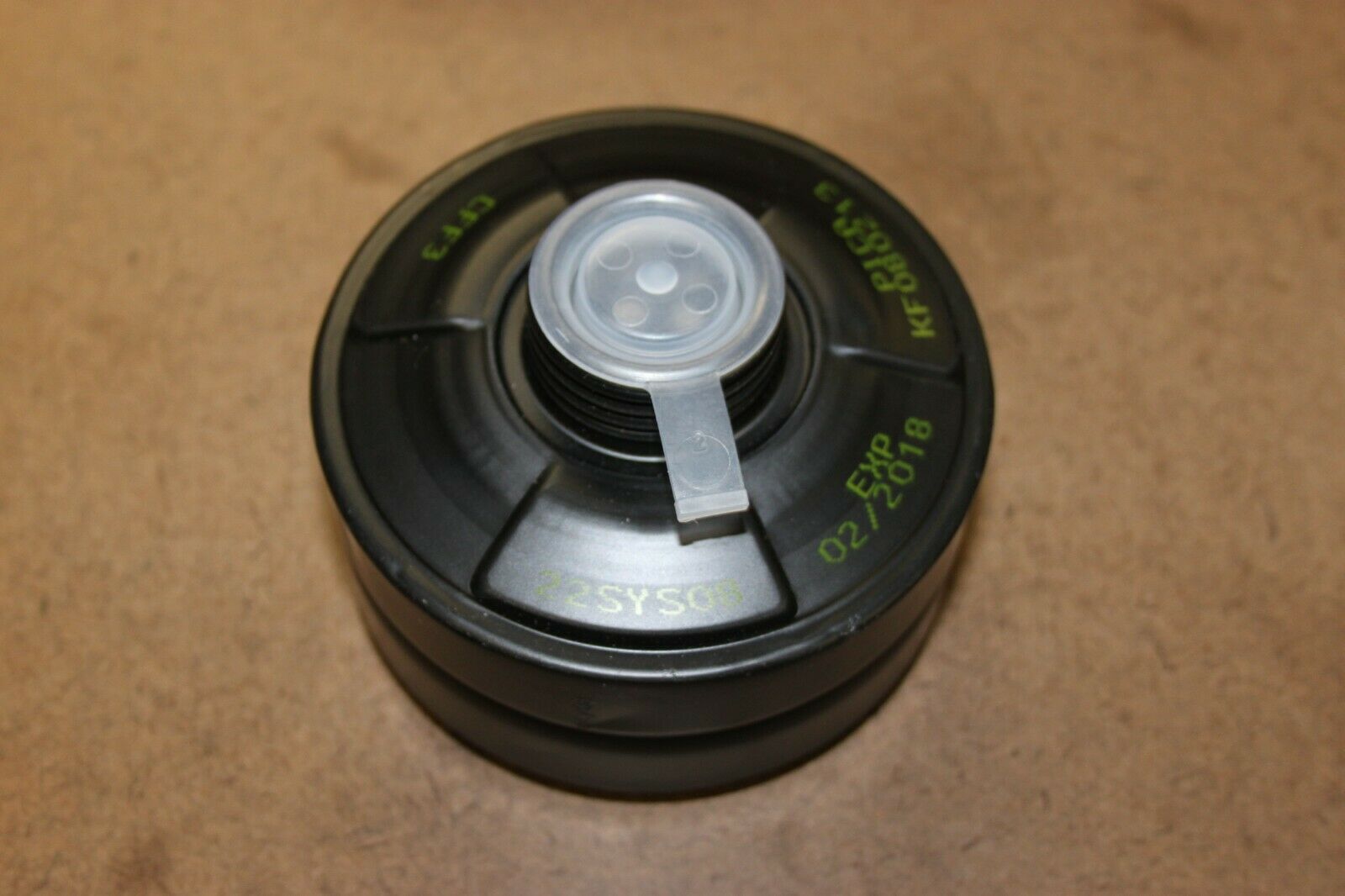 Military Gas Mask Black Filter 40mm Threaded NATO fits Israeli MP5 Canister NEW