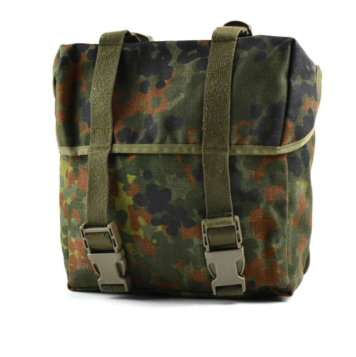 New German Army Flecktarn Camo Combat Bag Military Webbing Back Pack Surplus