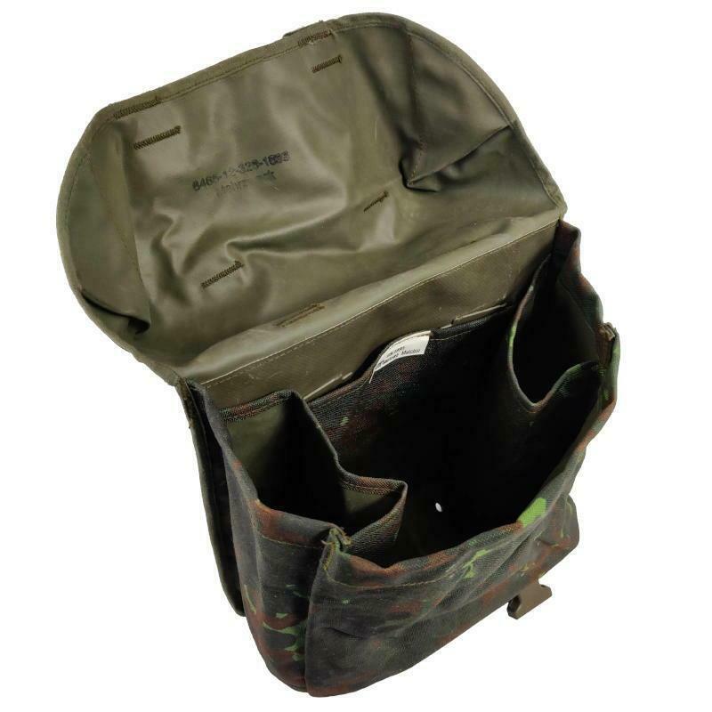 New German Army Flecktarn Camo Combat Bag Military Webbing Back Pack Surplus