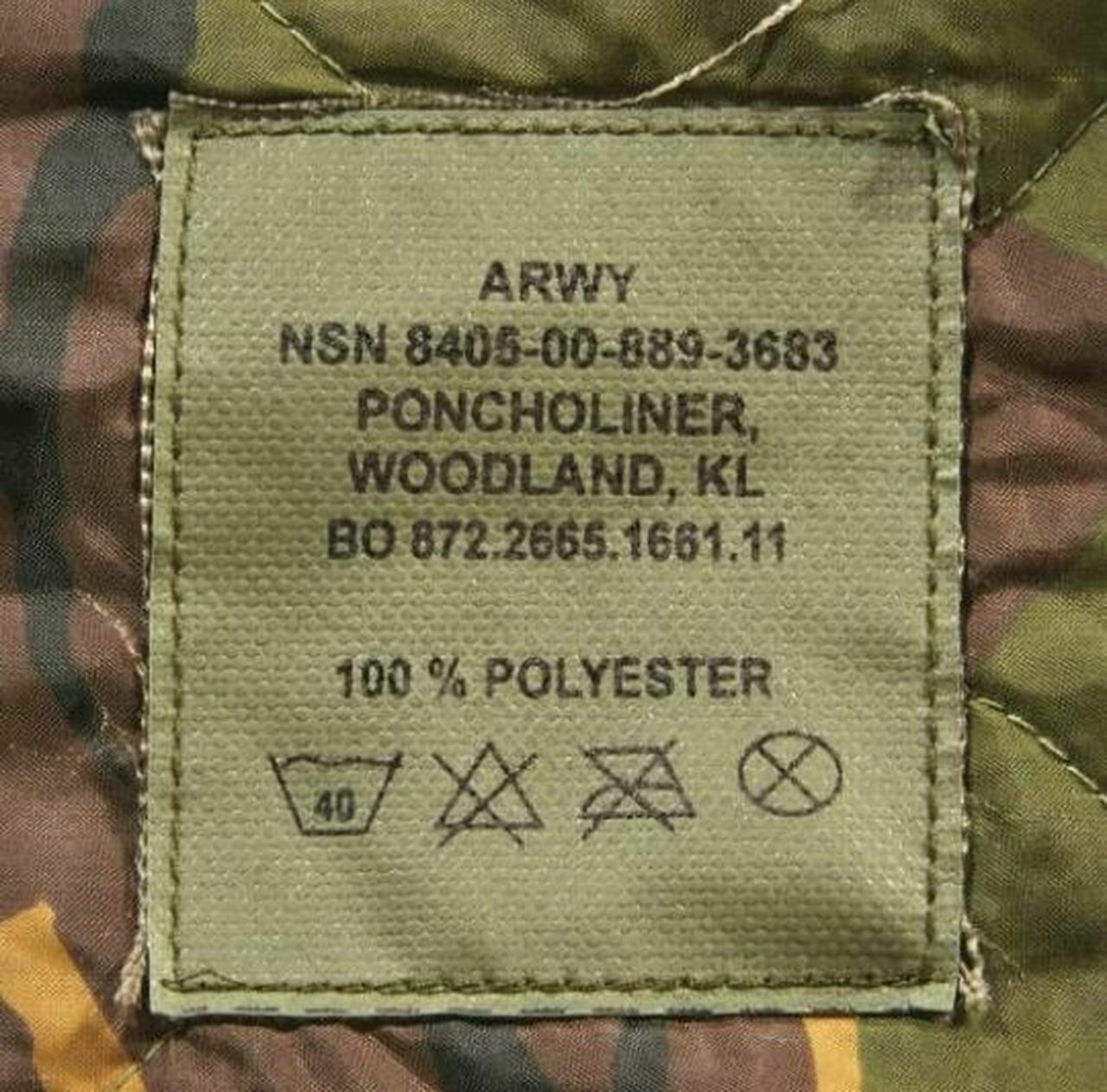 Dutch Military Issue Poncho Liner Wet Cold Weather DPM Camouflage Blanket Woobie