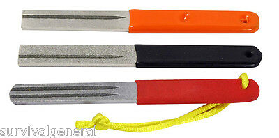 3 Piece Diamond Variety Fishing Hook Sharpening Set Grit 200 & 400 Groove Small