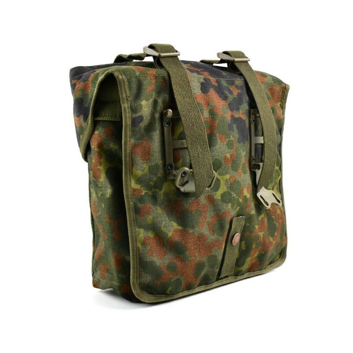 New German Army Flecktarn Camo Combat Bag Military Webbing Back Pack Surplus