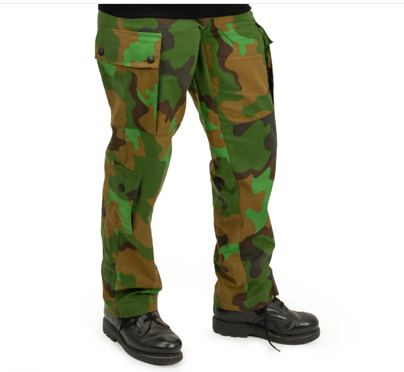 Dutch Military Tropical Jungle Camouflage Lightweight BDU Combat Pants Med Short