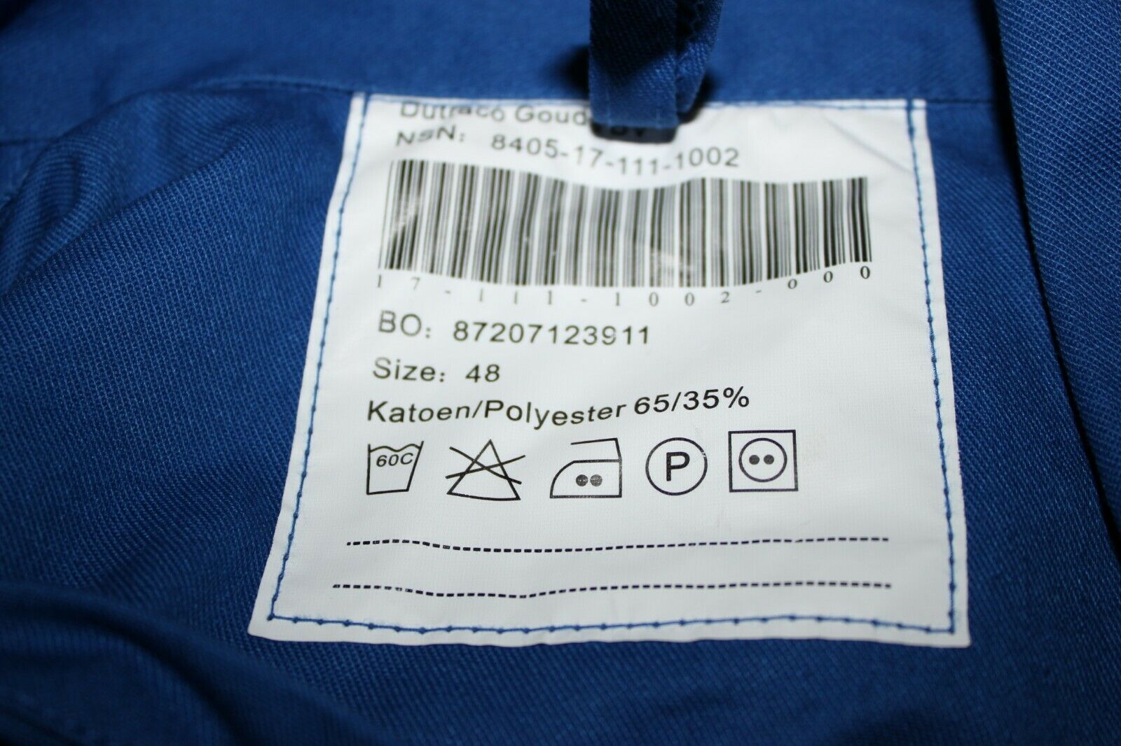 Netherlands Men's Long Sleeve Blended Coverall Overalls Euro Medium US Size 38