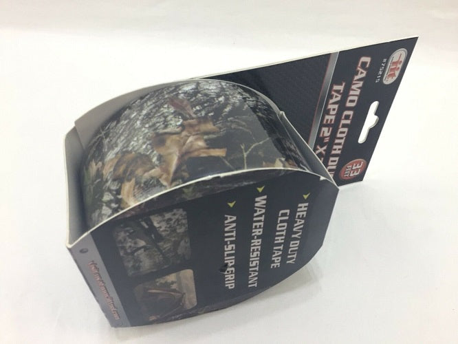 Camo Heavy Duty Cloth Duct Tape 2” x 33 Feet Roll Water Resistant Anti-Slip Grip
