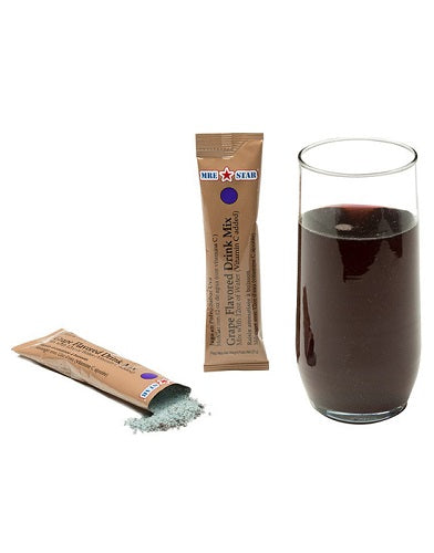 6 pk MRE Power Stick Powdered Drink Mix w/Vitamin C Electrolytes-Assorted Flavors