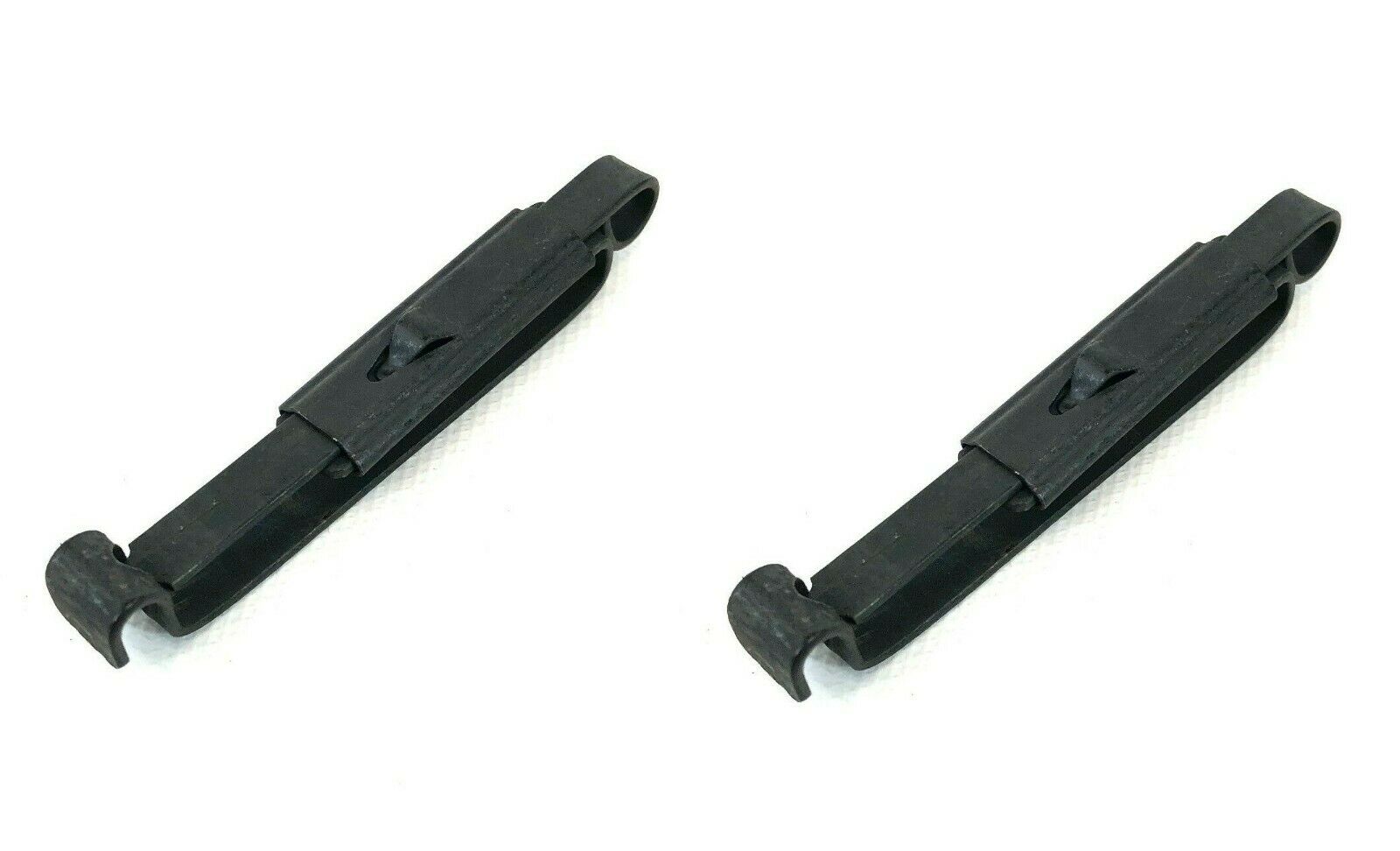 (2) Black Metal USGI Alice Clips Military Belt Keeper Slides for Pouches US