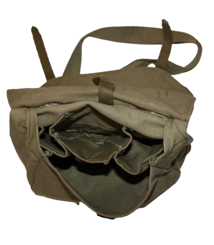 Khaki Vintage Retro Hungarian Messenger Bag Canvas Hip Stylish Sack Military