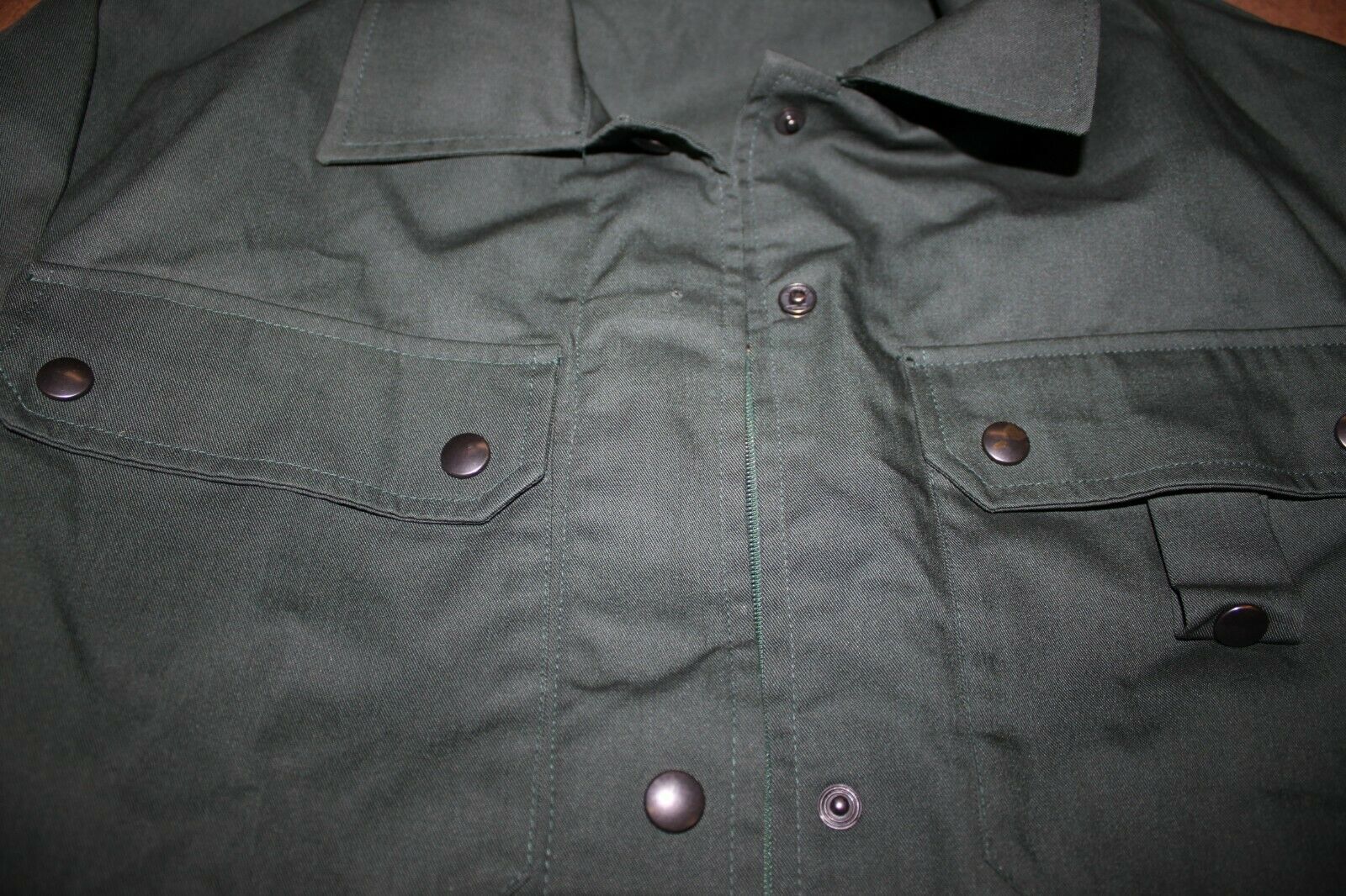 German Military Firmen NR 524 Button Zipper Shirt Medium Officer Green Euro 19