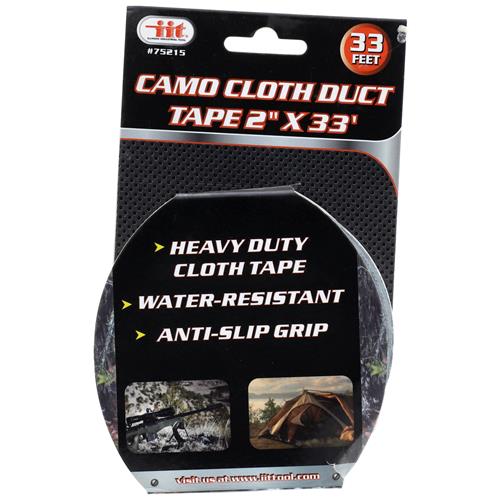 Camo Heavy Duty Cloth Duct Tape 2” x 33 Feet Roll Water Resistant Anti-Slip Grip