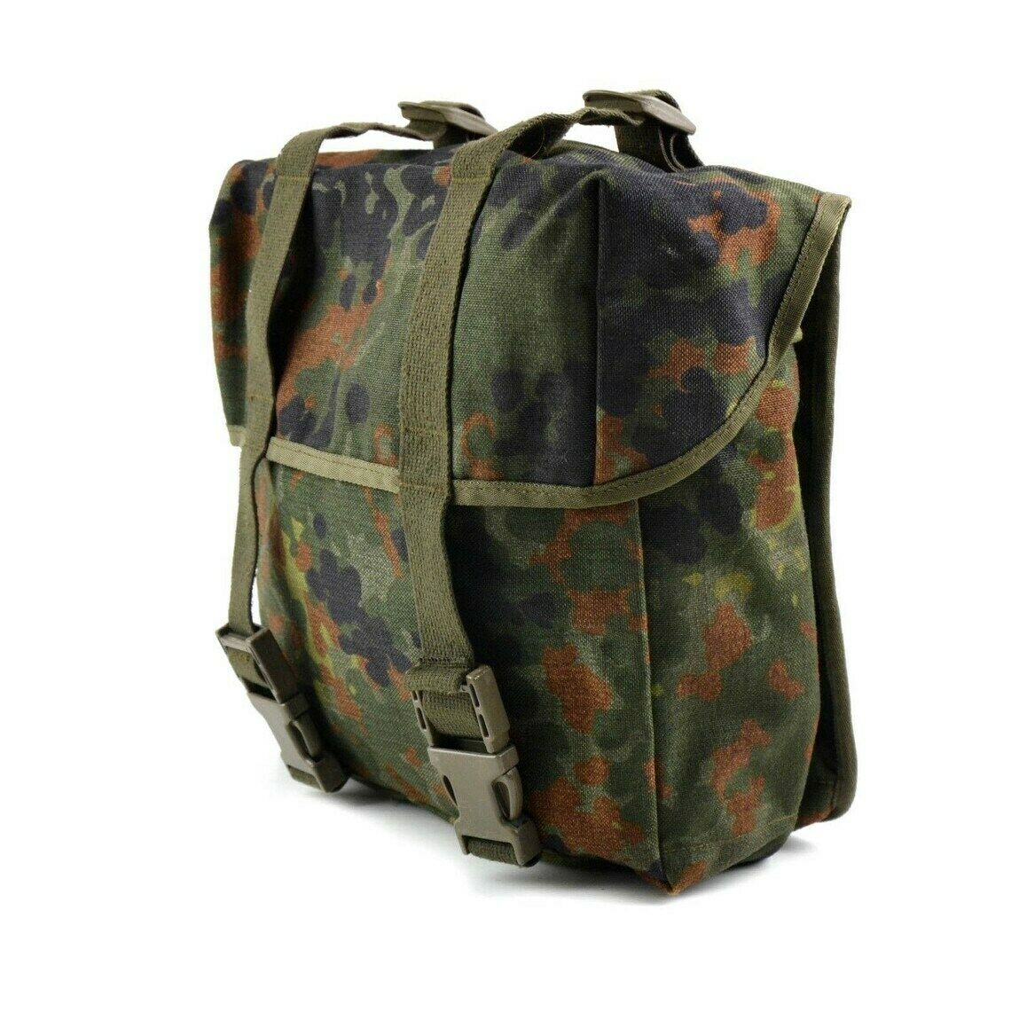 New German Army Flecktarn Camo Combat Bag Military Webbing Back Pack Surplus