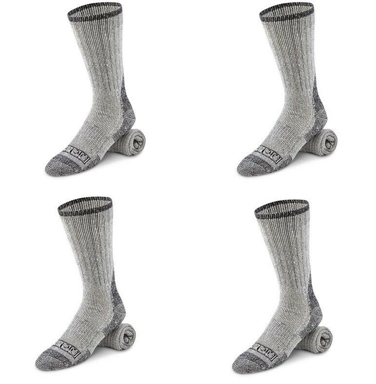 (4) DICKIES Wool Boot Socks Work Cushion Sock Men's Large Moisture Wicking NEW