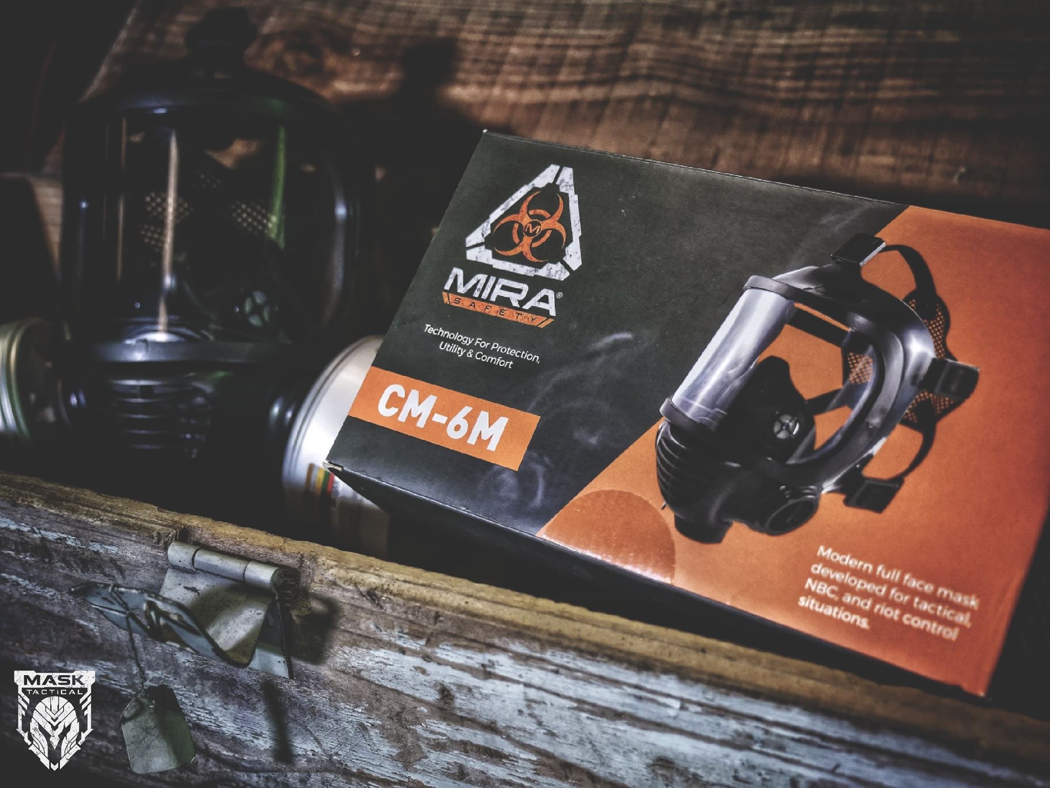 MIRA Safety CM-7M Military Gas Mask w/ Canteen - CBRN Protection Military Special Forces, Police Squads, and Rescue Teams