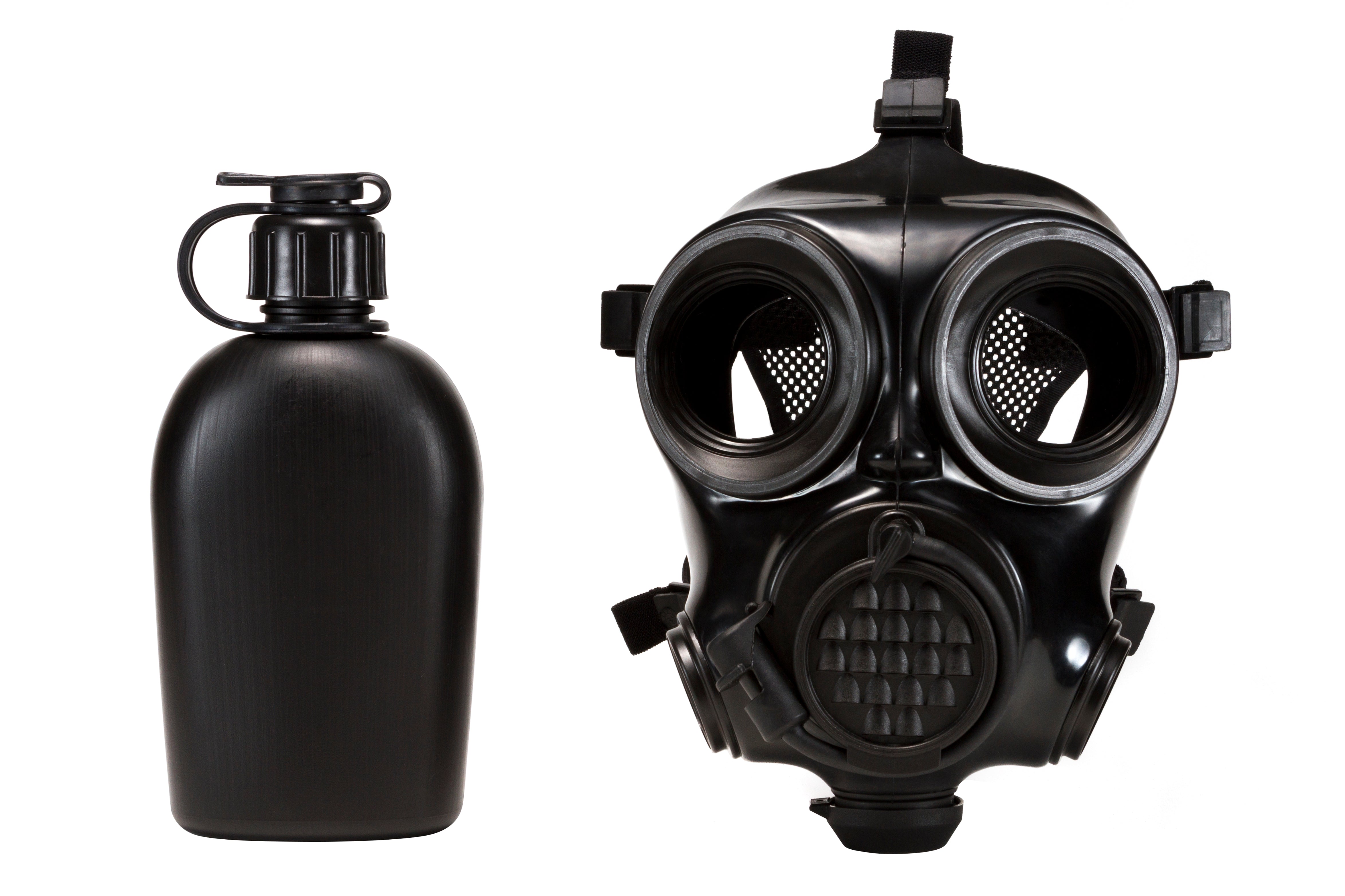 MIRA Safety CM-7M Military Gas Mask w/ Canteen - CBRN Protection Military Special Forces, Police Squads, and Rescue Teams