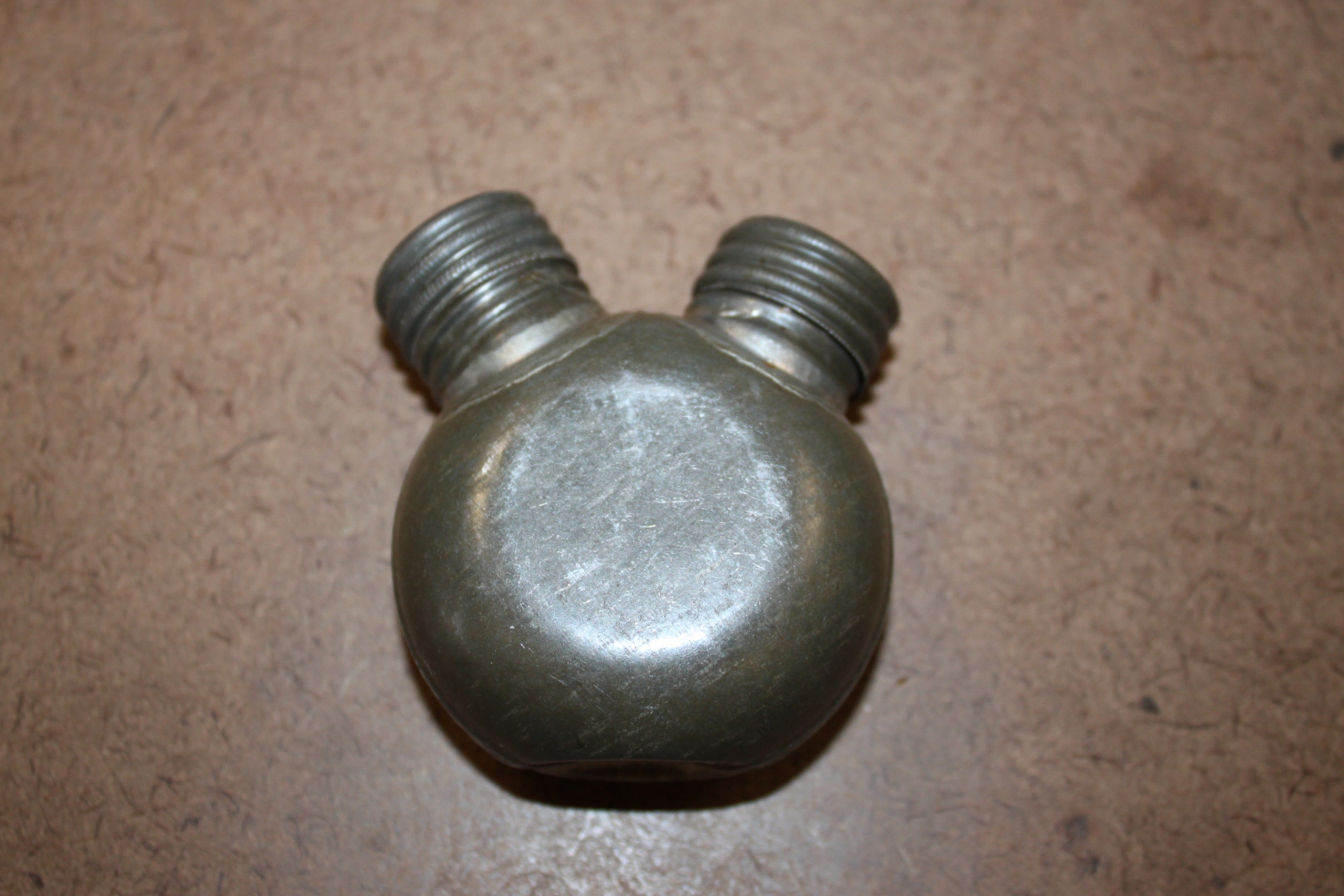 USED USSR Soviet Army Mosin Nagant Double Compartment Oiler Dual 2 Cells Bottle Can Holder for Rifle Cleaning