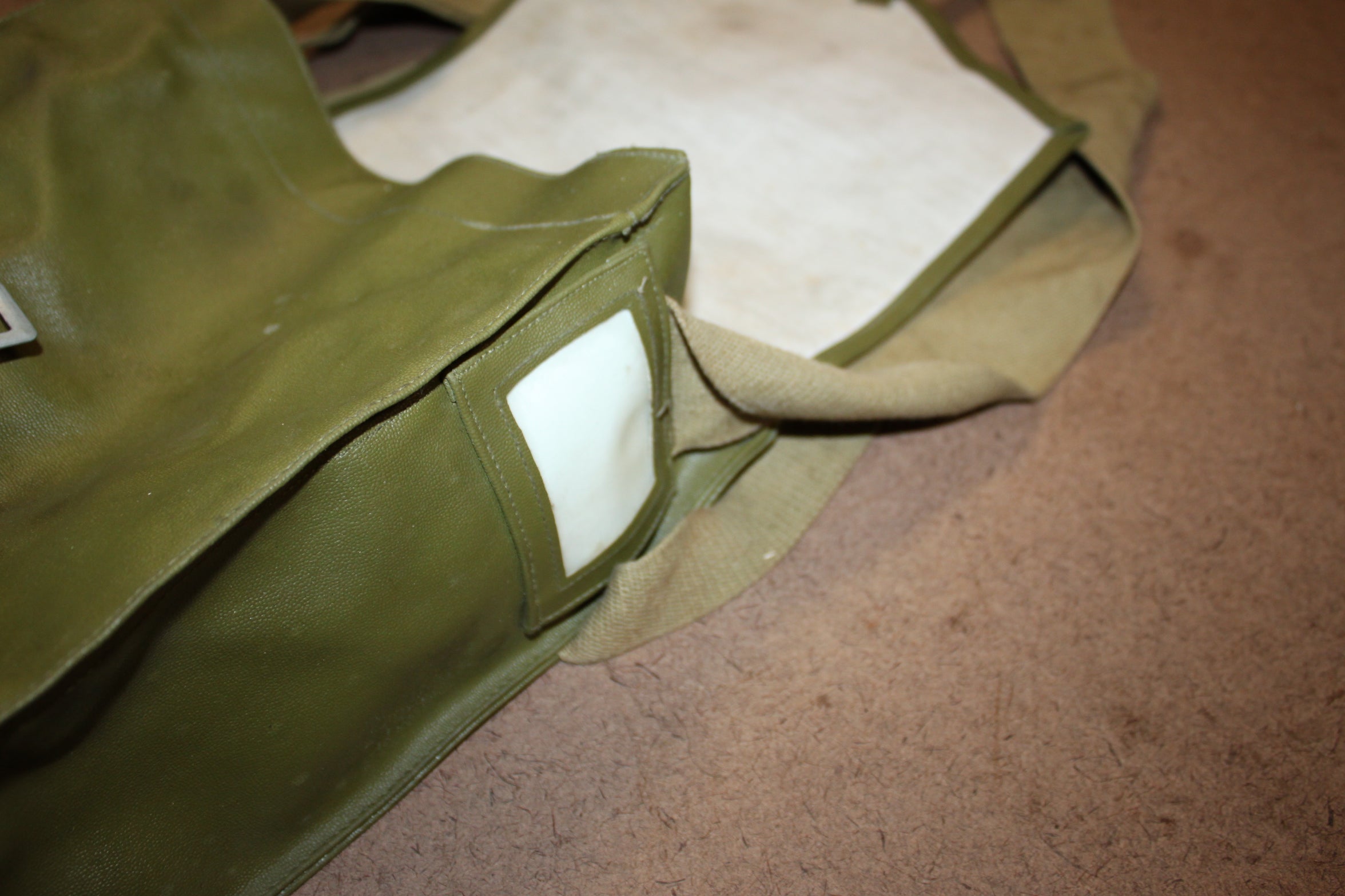 Authentic Military Romanian Army Satchel MC68 Gas Mask Bag Pouch Vinyl