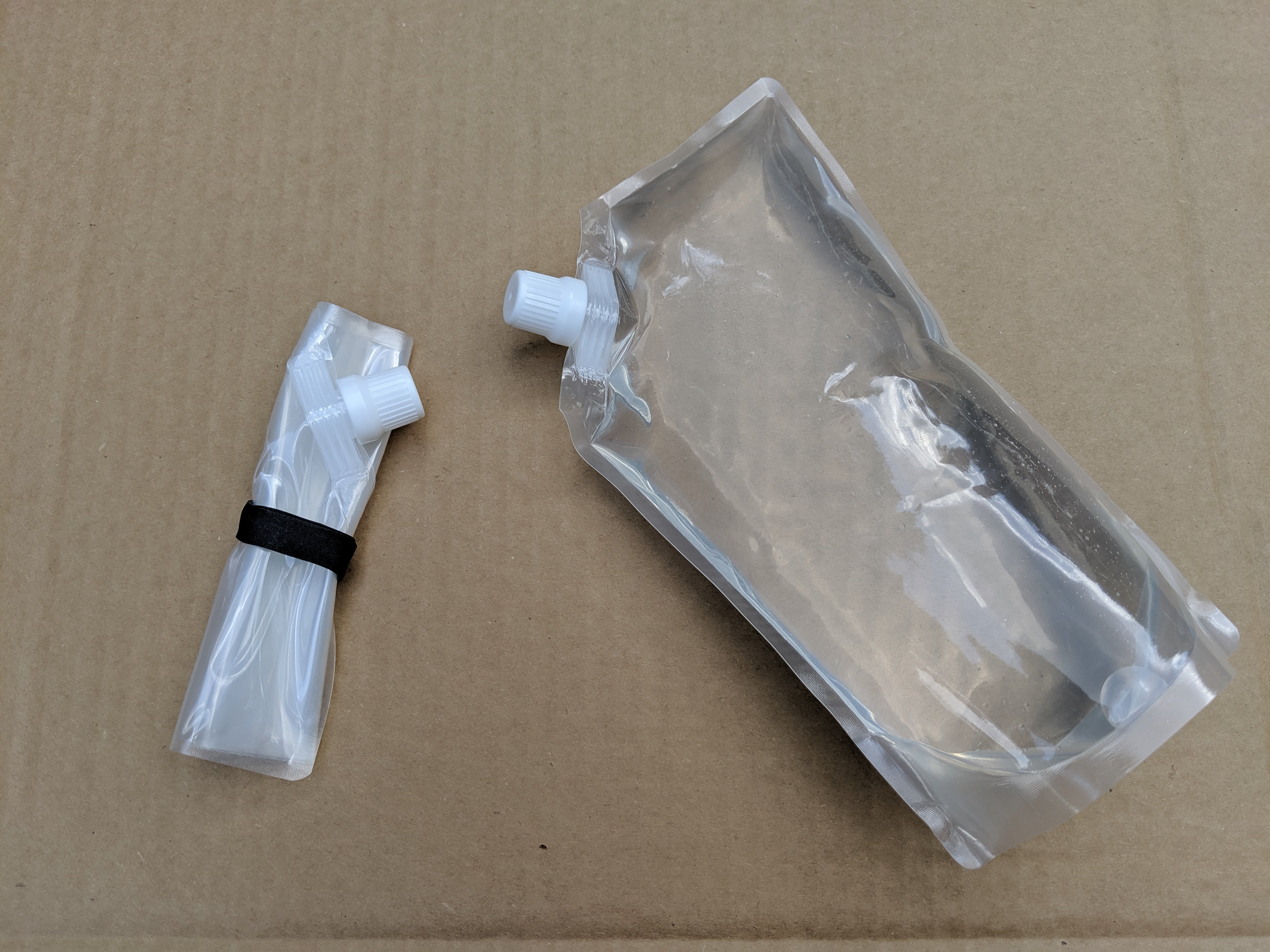 CLOSEOUT Emergency Collapsible Water Flask Bag 1/2 Liter