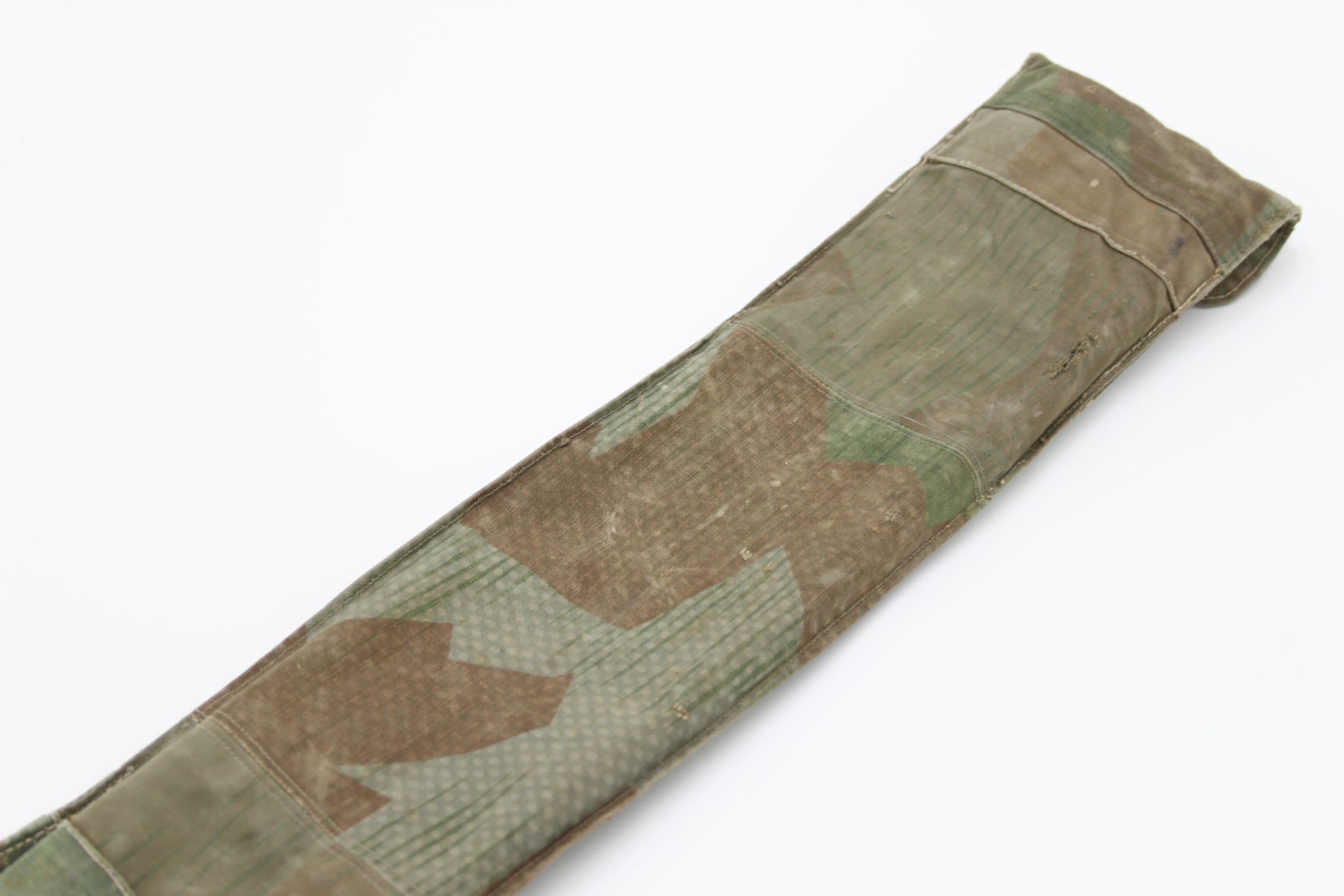 Vintage Swiss Tent Poles and Pegs with Splinter Camo Pouch