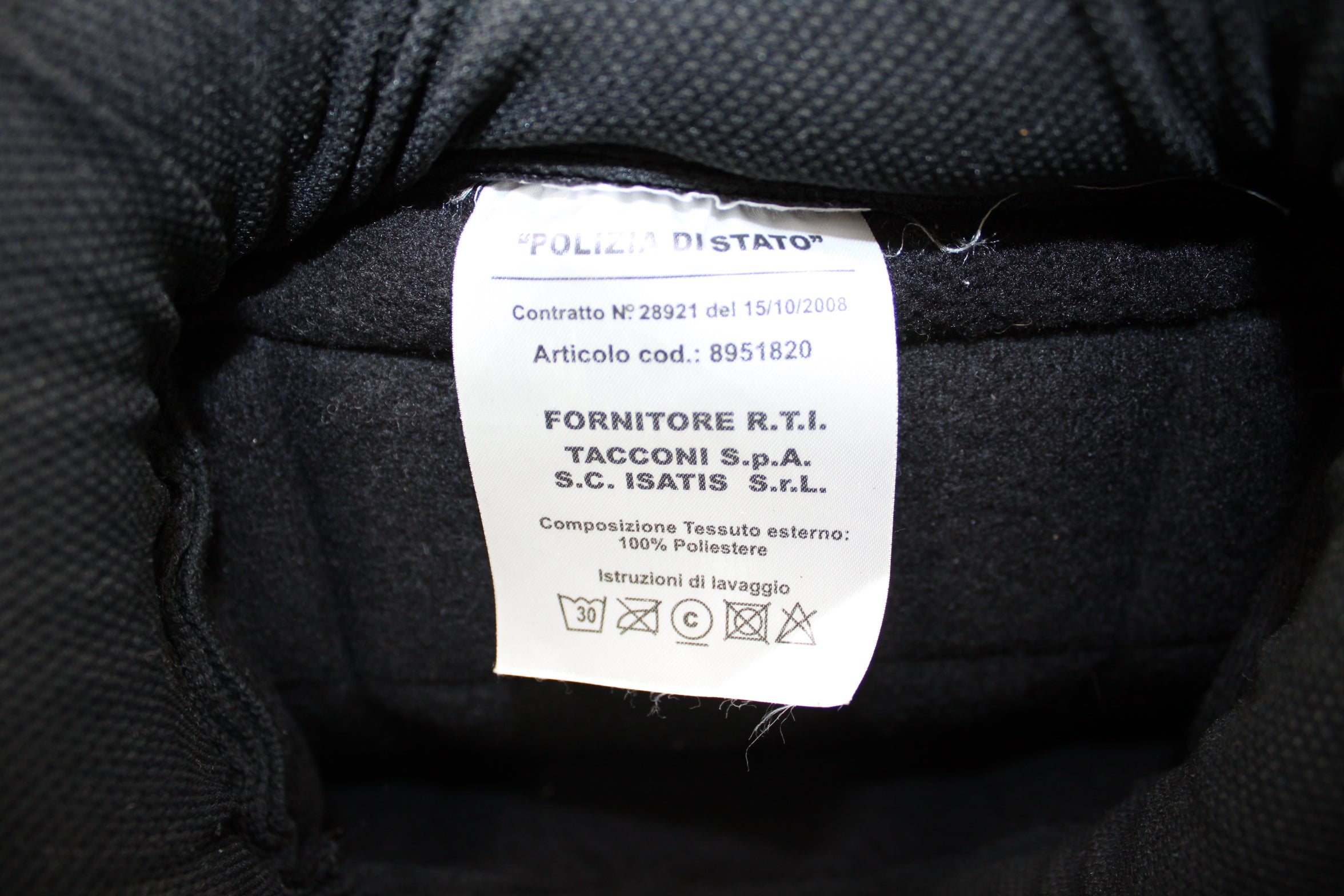 Italian Police Riot Protective Gear- Used