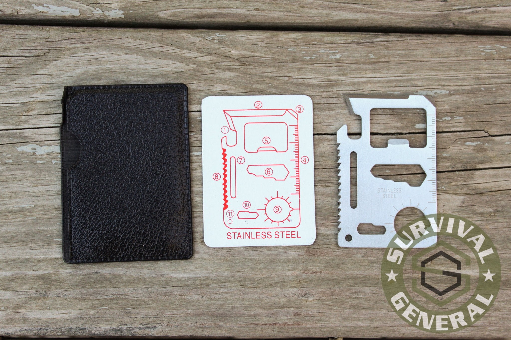 11 In 1 Pocket Stainless Steel Survival Tool