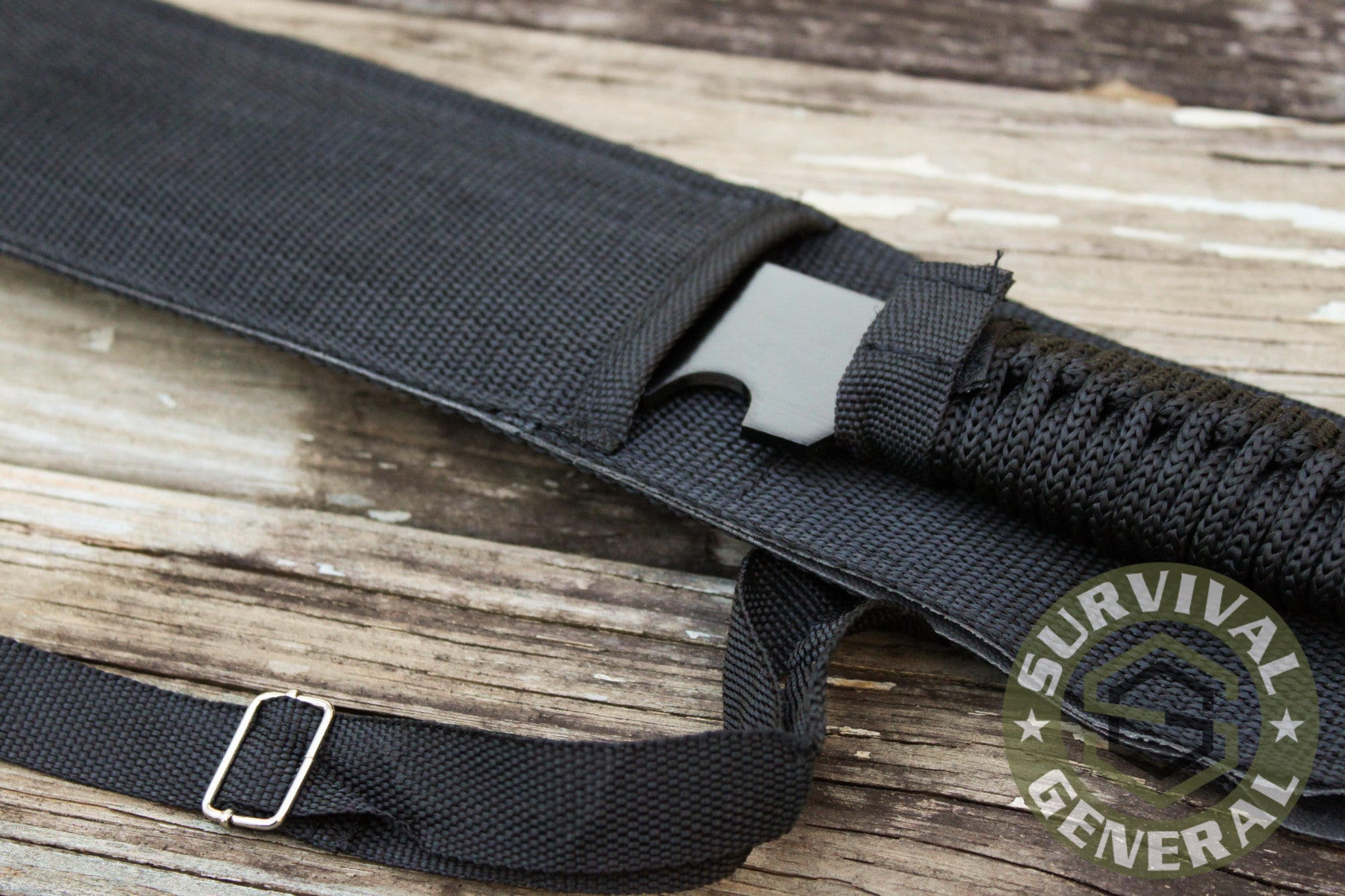 20" Black Machete Knife with Sheath