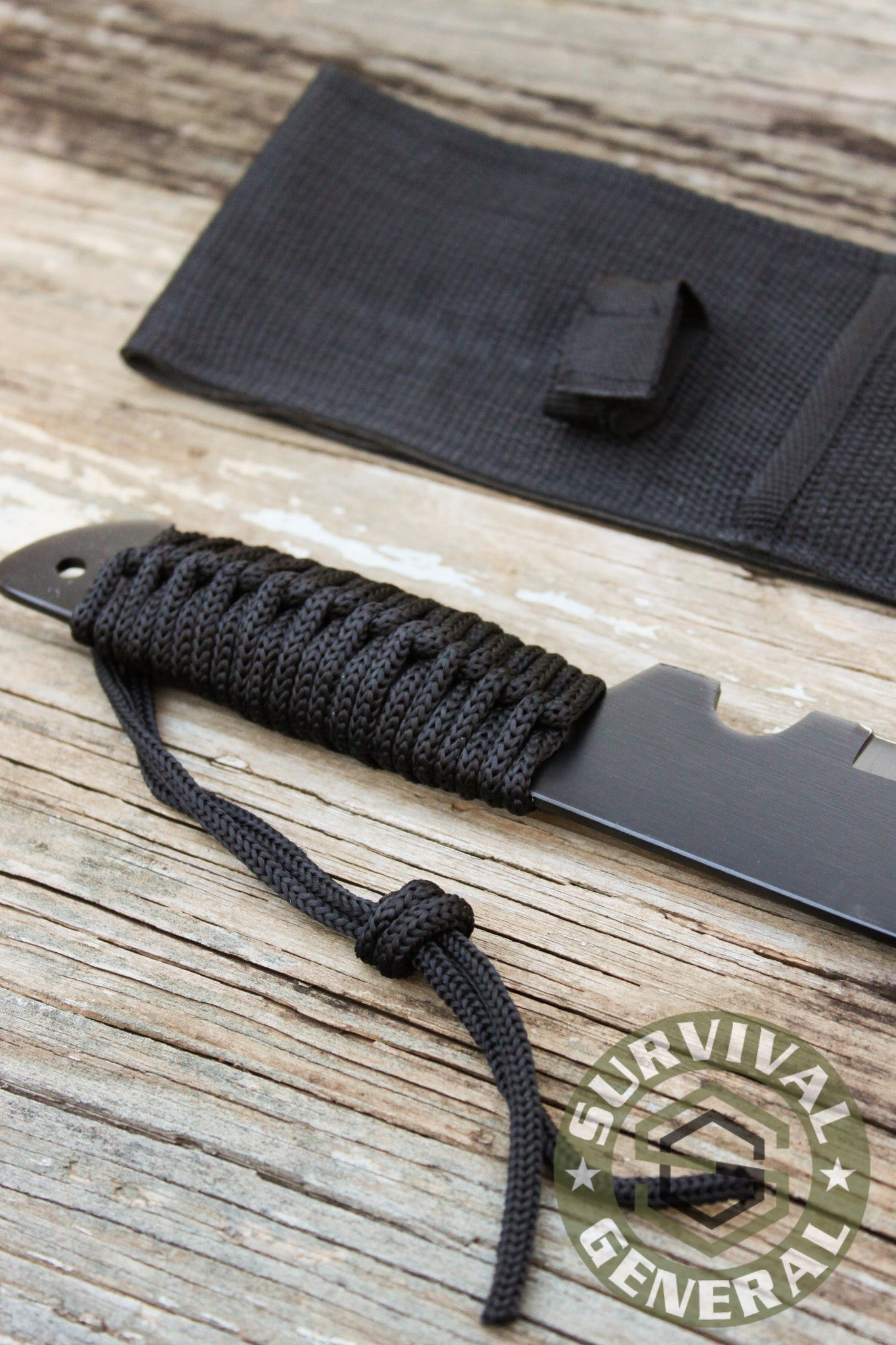 20" Black Machete Knife with Sheath