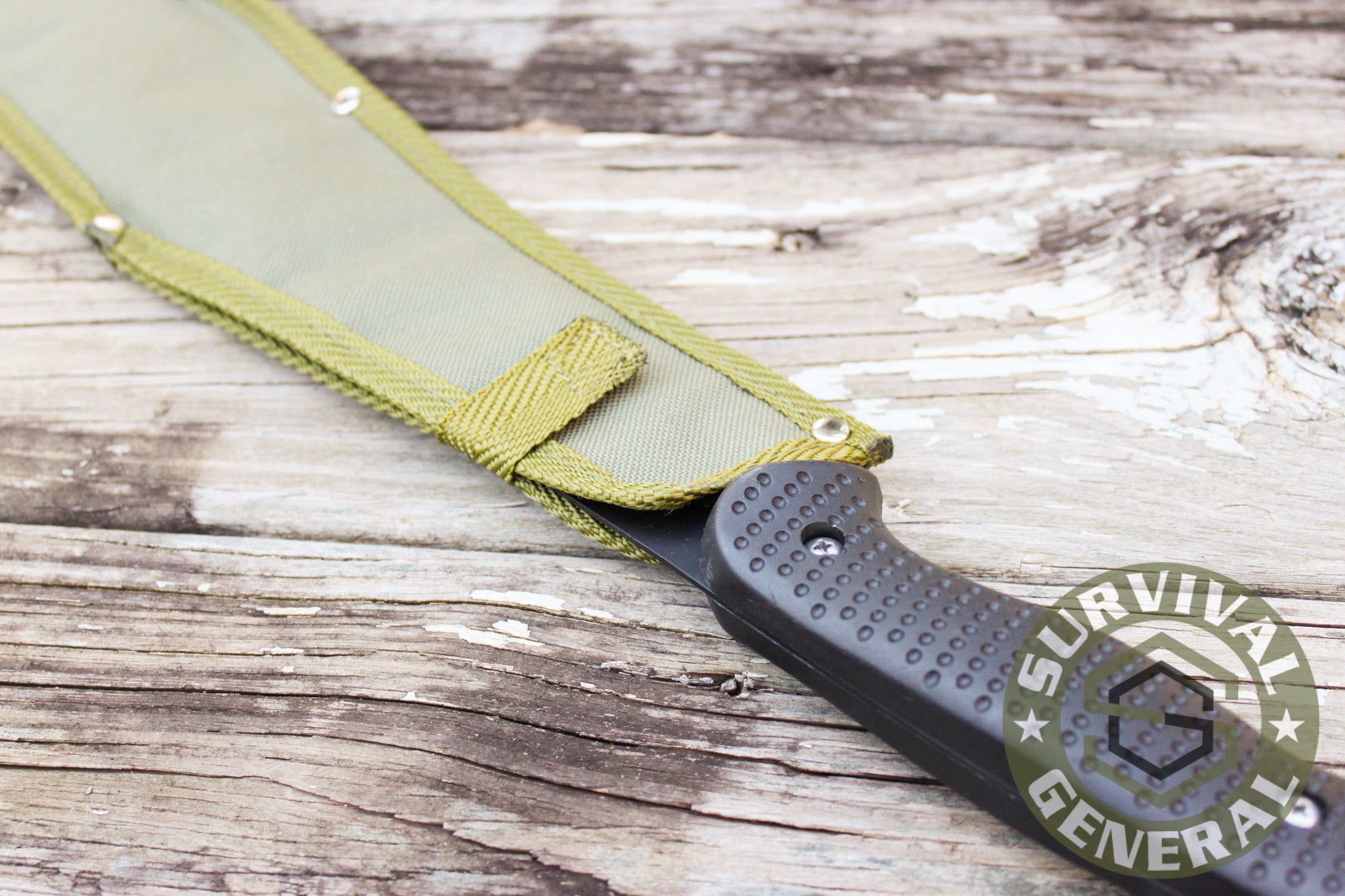 20" Machete Knife Blade with OD Green Sheath