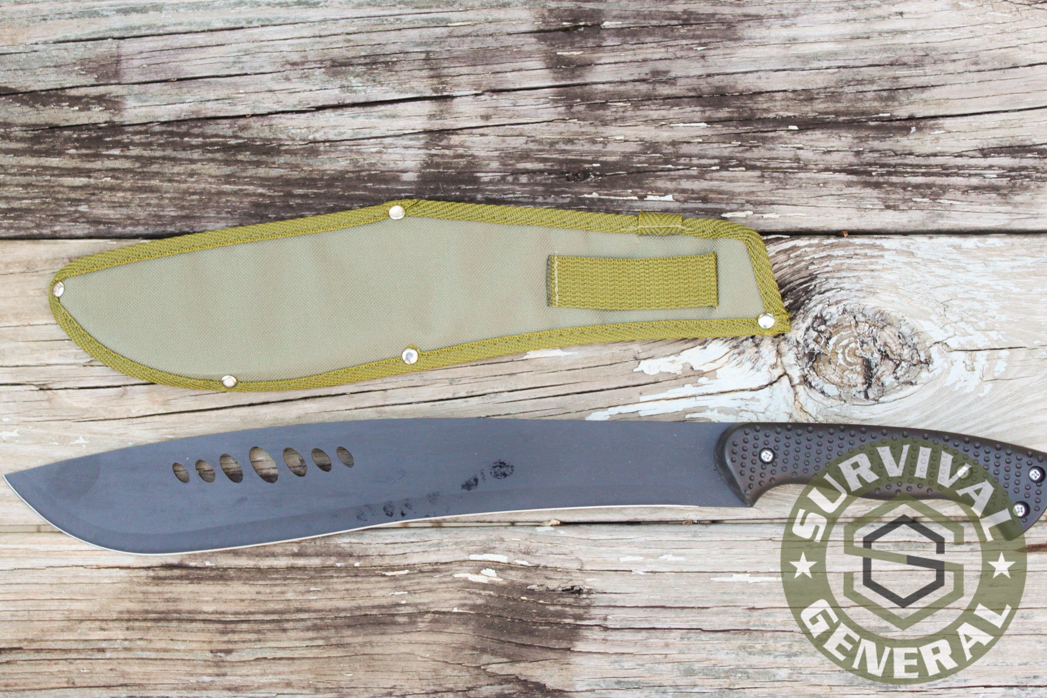 20" Machete Knife Blade with OD Green Sheath