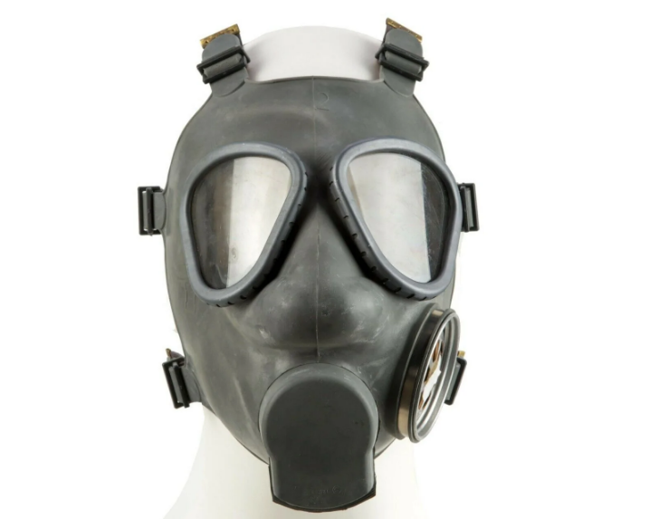 USED V2 Finnish Military M61 Gas Mask NBC w/60MM Filter SUOD 61