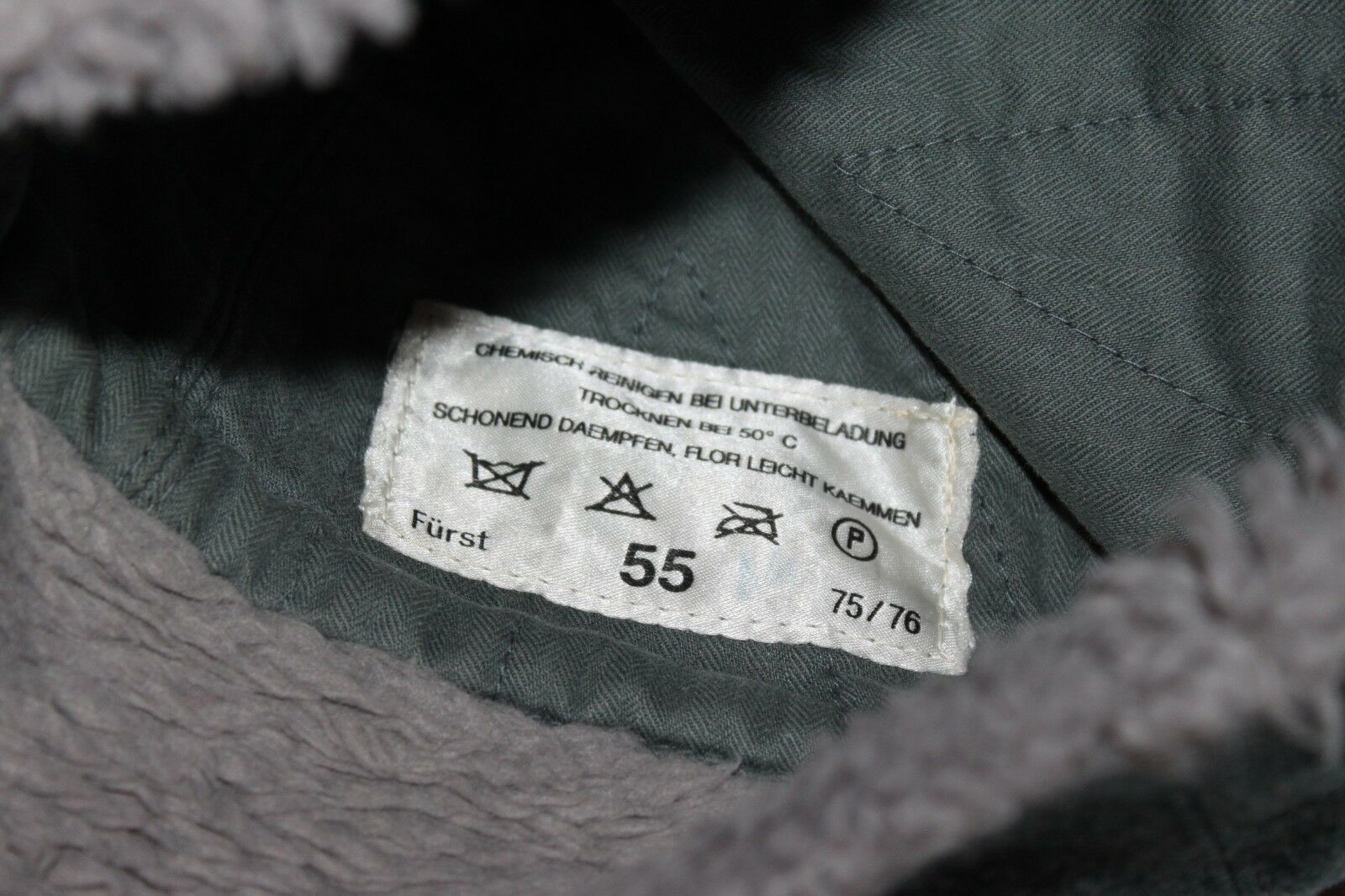 East German Russian Winter Fur Field Hat Sz. 55 Furst Bomber Cap Soldiers Cold